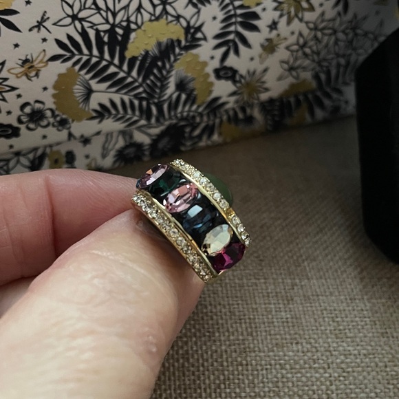 ✨Elegant Gold Multicolor Gemstone Ring✨NEW SIZE 6.5-7 STUNNING 🤩 - Picture 5 of 9